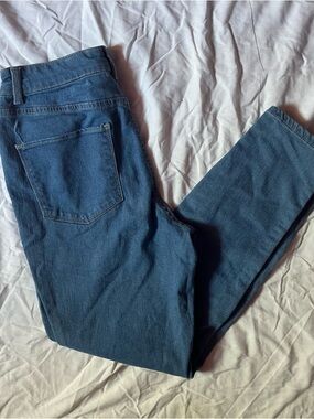 No Boundaries Women's Straight Dark Blue Jeans